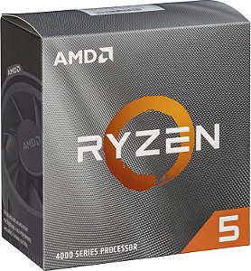 Processador AMD Ryzen 5 4500 3.6GHz (4.1GHz Max Turbo) Cache 11MB AM4 Sem Vídeo 100-100000644BOX