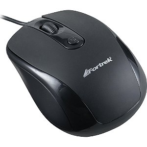 Mouse USB Office Fortrek FK 416M 2400 Dpi Preto (OM103)