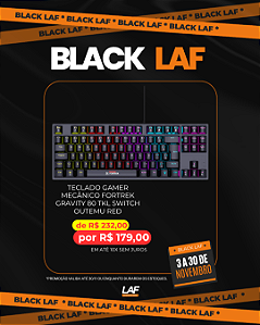 Teclado Gamer Mecânico Fortrek Gravity 80 TKL Switch Outemu Red