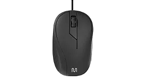 Mouse com Fio Multi Wave MF300 Textura Emborrachada Cabo de 130cm - MO222