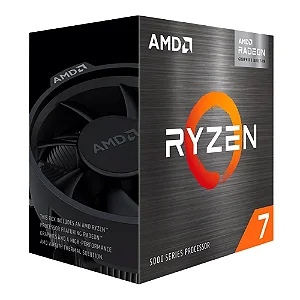 Processador AMD Ryzen 7 5700G 3.8GHz Base (4.6GHz Max Turbo) Cache 20MB AM4 c/ Vídeo Integrado Radeon - 100-100000263BOX