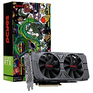 Placa de Vídeo RTX 2060 Gddr6 6GB 192 Dual Fan - Full Size- Graffiti Series - Pa2060Rtx6Gdf