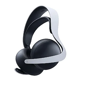 Headset Sem Fio Sony Pulse Elite USB PlayStation Link Bluetooth PS5 Branco c/ Alça de Alimentação