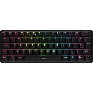 Teclado Mecânico Fortrek Gravity Air Compact Wireless Tri-Mode (Dongle/ Cabo / Bluetooth) Switch Brown Preto