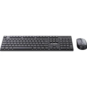 Kit Mouse e Teclado Fortrek CW11 Wireless Preto