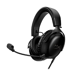 Headset HyperX Cloud III Driver 53mm USB-C USB-A P3 3.5mm Multi Plataformas Preto - 727A8AA