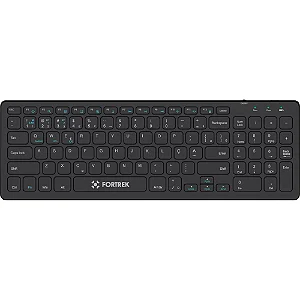 Teclado Sem Fio Office Fortrek KB11 Full Bluetooth Preto
