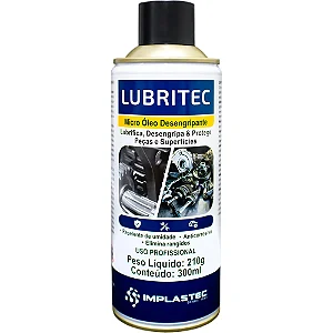 Óleo Desengripante Lubritec 210g 300ml Implastec