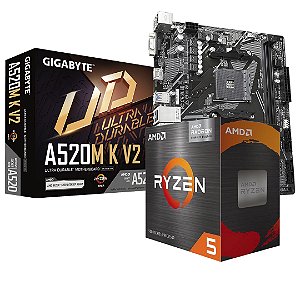 Kit Upgrade LAF, AMD Ryzen 5 5600GT, Placa Mãe A520M AM4