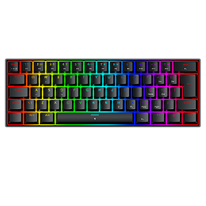 Teclado Magnético Gamer Redragon Fizz RGB Preto 60% Polling Rate 8K Rapid Trigger Switch Linear K617RGB-M