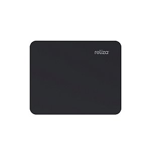 Mousepad Retangular Preto Neoprene Reliza 17,5 cm x 21 cm