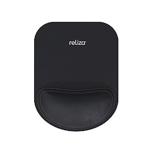 Mousepad Ergonômico Compact Com Almofada 22cm x 17cm Reliza Preto