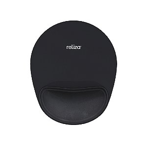 Mousepad Ergonômico Comfort Com Almofada 24cm x 22cm Reliza Preto