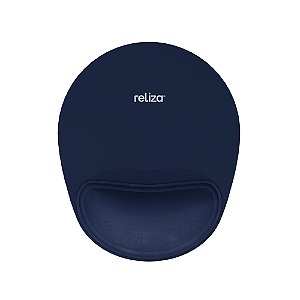 Mousepad Ergonômico Comfort Com Almofada 24cm x 22cm Reliza Marinho