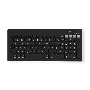 Teclado Sem Fio Bluetooth e Wireless Slim Get Shift Preto
