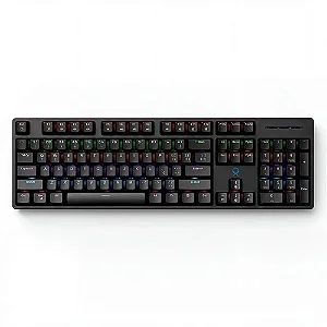 Teclado Gamer Mecânico OX Nebula Switch Blue com Anti-Ghost Preto