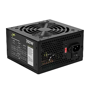 Fonte ATX 350W Real com Cabo de Força Bivolt Get Preto