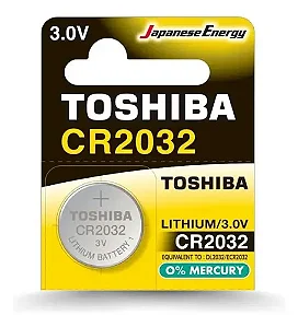 Pilha Moeda Lithium 3V CR2032 Toshiba