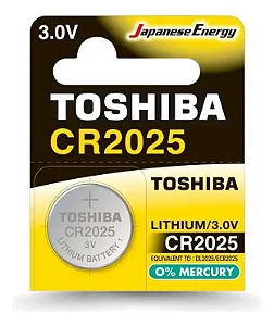 Pilha Moeda Lithium 3V CR2025 Toshiba