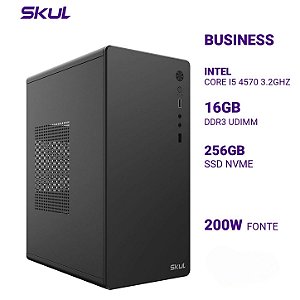 Computador Skul B500 Core i5 4570 3.2Ghz Mem 16Gb Ddr3 Ssd 256Gb Nvme Fonte 200W