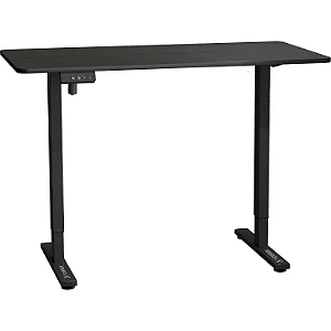 Mesa Elétrica Altura Ajustável Motor único Fortrek Lift Preta 120×60cm