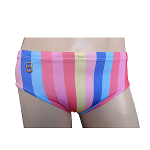 Sunga Slip Listrada Colorida Lacrey