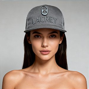 Boné Cinza Lacrey aba Reta ou Curva