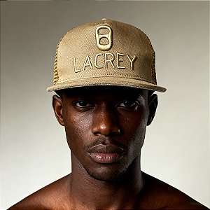 Boné Bege Escuro Lacrey aba Reta ou Curva