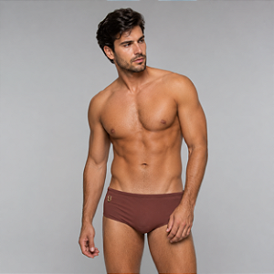 Sunga Slip Marrom Lacrey
