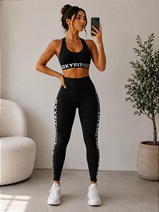 conjunto legging top vision oxyfit preto m