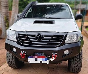 Para-choque de aço Dianteiro - Hilux - 2012 a 2015 - Cabine Dupla
