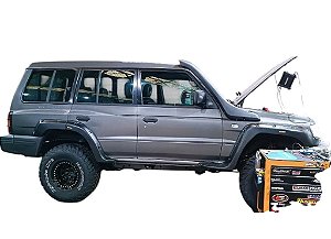 Alargador De Paralamas Off-Road - Pajero GLSB 04 Portas - 1997 a 1998