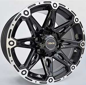 KIT 4 RODAS M22 OFF-ROAD R16x9 - PRETO DIAMANTADO
