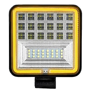 FAROL MILHA 126W QUADRADO 48 LEDS ANGEL EYES SETA (PAR)