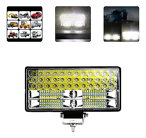 FAROL MILHA RETANGULAR 252W 84 LEDS (UNIDADE)