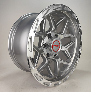 KIT 4 RODAS - NASHVILLE R17X9 6X139.7 - PRATA