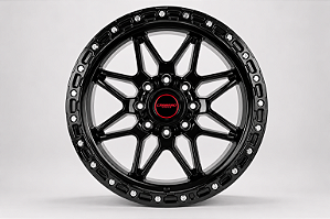 KIT 4 RODAS - TUCSON R20X10 8x165 - PRETO