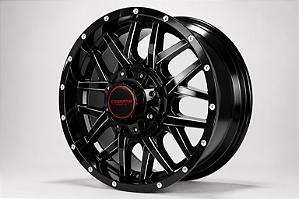 KIT 4 RODAS - PHOENIX R18X9 6X114 - PRETO DIAMANTADO