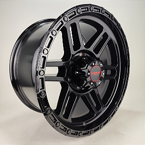 KIT 4 RODAS - HOUSTON R17X9 6X139 - PRETO