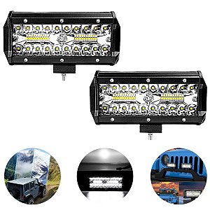 FAROL MILHA RETANGULAR 120W 40 LEDS (unidade)