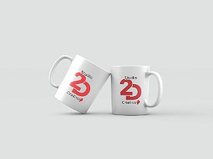 Caneca Personalizada em Porcelana Branca