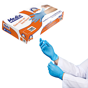 Luva para Procedimento Nitrílica Medix