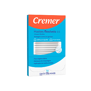 Hastes Flexíveis Cremer com 75 un.