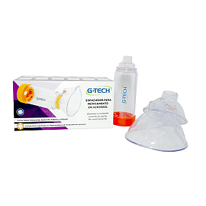 Espaçador Aerosol Adulto e Infantil G-Tech