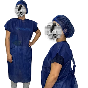 Avental Descartável Camisola Sem Manga