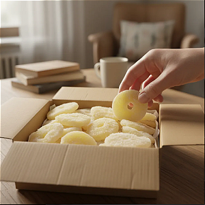 DOCE DE ABACAXI CRISTALIZADO 3KG CAIXA- GRANEL - ATACADO FABRICA