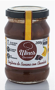 Confiture de Banana c/Chocolate 200Gr Direto Fabrica