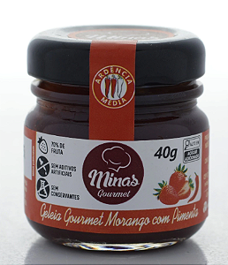 Geleia Goumet de Morango c/Pimenta 40g Direto Fabrica