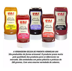 KIT 5 SABORES GELEIAS GOURMET 02 UND CADA SABOR  DIRETO FABRICA