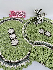 Jogo de Banheiro em Crochê Modelo Malu